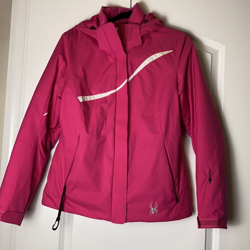 Spyder hot pink ski jacket